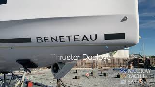 Beneteau Oceanis 401 Retractable Bow Thruster [upl. by Refinnej]