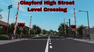 MISUSE  HANGMAN Clayford High Street Level Crossing  ROBLOX [upl. by Melisa]