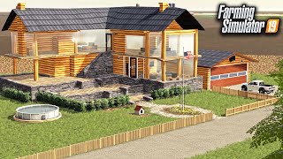 BUILDING A DREAM FARM HOUSE 800000  FARMING SIMULATOR 2019 [upl. by Leanatan]