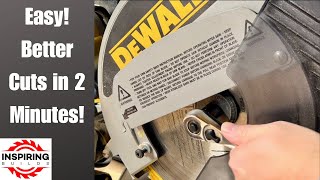 How to Change a DeWalt Miter Saw Blade  DW708 [upl. by Dde]