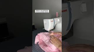 Sewing my favourite Shirred dress in pink linen 👗 sewing tutorial on my channel 💕 diy diydress [upl. by Carnes]