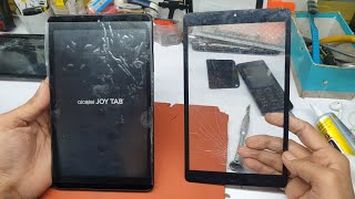 How To Alcatel Joy Tab 9029Z Broken Touch Screen Replacement Teardown Disassembly [upl. by Kaitlin]