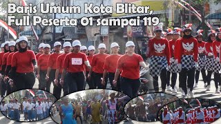 Baris Umum Kota Blitar Full Peserta 01 sampai 119 [upl. by Fay]