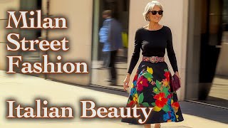 🍁 Fall 2024 Milan Street Fashion Elegant Chic looks for every day New season  new trends [upl. by Livvi]