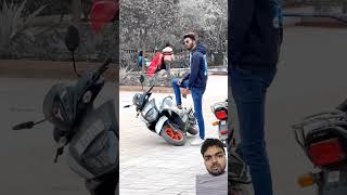 ll donon ki bike aamne samne lad gai ll ytshorts youtubeshorts shorts attitude [upl. by Rubbico]