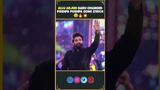 Pushpa Title Song Lyrics Changed😉🔥 Allu Arjun  Pushpa 2 The Rule  Sukumar  InfiniPark [upl. by Relyhcs]