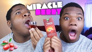 MIRACLE BERRY TASTE TEST  TASTE TRIPPING [upl. by Yates]