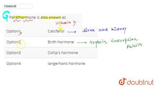 Parathormone is also known as [upl. by Flip]