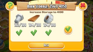 Upgrading Barn to 4100🥳🥳  Hay Day Lvl 119 Gameplay [upl. by Yobybab27]