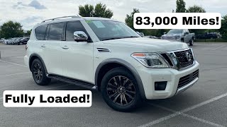 2018 Nissan Armada Platinum 56 POV Test Drive amp 83000 Mile Review [upl. by Linkoski37]