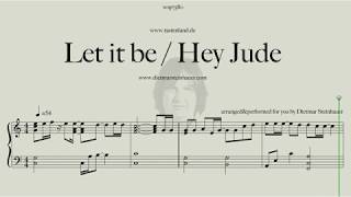 Let it be  Hey Jude  The Beatles for Easy Piano [upl. by Itsuj]