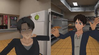 Eren Gets Fired AOT VR  Cooking with Eren [upl. by Marka]