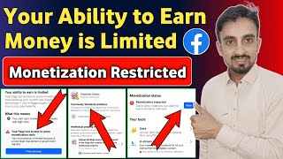 Your Ability to Earn is Limited  Your Page Lost Some Monetization tools  Monetization Restricted [upl. by Ursel203]