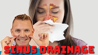 Showing YOU how to naturally drain your CLOGGED SINUSES TUTORIAL [upl. by Palla]