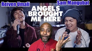 Angels Brought Me Here Cover ft Reiven Umali  BRITISH REACTION [upl. by Bergren]