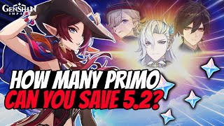 How Many Primogems Can You Save In Patch 52  Genshin Impact [upl. by Euell]