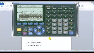 COMO RESOLVER MATRICES DE NUMEROS COMPLEJOS CON CALCULADORA TI89 TITANIUM [upl. by Anwaf]