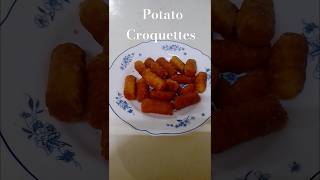 Potato Croquettes food recipe easyrecipe shortsfeed shorts trending cooking [upl. by Atsirk]