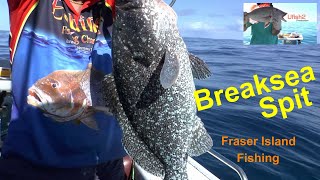 Breaksea Spit fishing and Bar Crossing Fraser island Fishing adventure Kgari [upl. by Llerryt497]