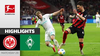 Bremen Fights For A Point In Frankfurt  Frankfurt  Bremen  Highlights  MD28 – Bundesliga 2324 [upl. by Llerryt104]