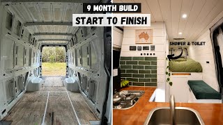 DIY Camper Van Conversion  Full Build Timelapse [upl. by Roselle]