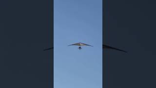 Electric hang glider flying over Petaluma airport CA [upl. by Nacnud491]