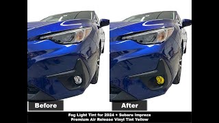 Crux Moto Fog Light Tint Install for 2024  Subaru Impreza amp Crosstrek [upl. by Bunker939]