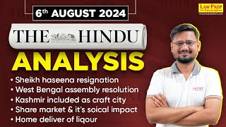 The Hindu Analysis  6 August 2024  The Hindu Analysis for CLAT 2025  Current Affairs Today [upl. by Ocana161]