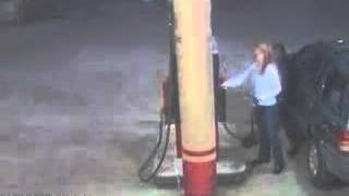 Gas Station Static Electricity Fire [upl. by Alicsirp]