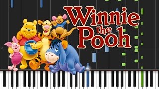 Winnie The Pooh  Theme Song Synthesia Tutorial [upl. by Ausoj]