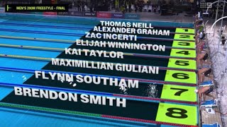 200m Freestyle Final M  2024 Australian Olympic Swimming Trials [upl. by Duomham]