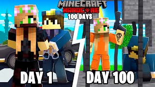 I Survived 100 DAYS in Minecraft PRISON maximum security  Heres What Happened [upl. by Etnod978]