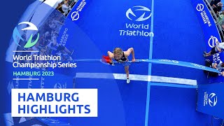 Highlights  2023 HAMBURG WASSER World Triathlon Sprint amp Relay Championships Hamburg [upl. by Miltie]