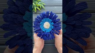 Wow Easy Crepe Paper Flower DIY Decoration Tutorial [upl. by Klotz]