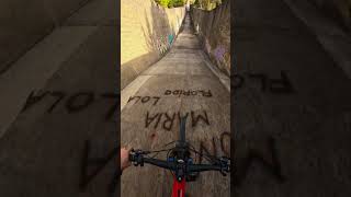 GoPro  Biking Down Abandoned Spillway POV 🎬 Ernest Adalid Shorts MTB [upl. by Ahsienet]