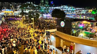 GRAN CANARIA🇪🇸 MASPALOMAS🌈GAY PRIDE YUMBO CENTRE DESPUES DEL DESFILE en Sábado 14 de Mayo de 2022 [upl. by Nirre]