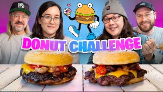 Donut Burger Challenge [upl. by Lekim]