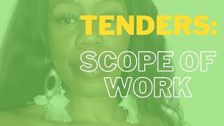 Tender Writing Scope of Work [upl. by Werdnael233]