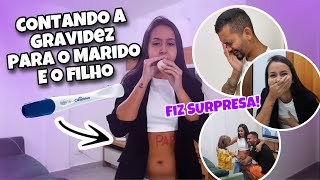 CONTANDO A GRAVIDEZ PARA O MARIDO E FILHO SURPRESA EMOCIONANTE [upl. by Iris]