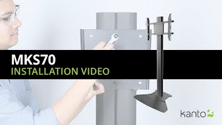 MKS70 TV Floor Stand Installation Guide  Kanto Mounts [upl. by Valleau]