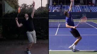 John Isner vs Ruud  Tennis Serve Analysis [upl. by Rehpotsihc]