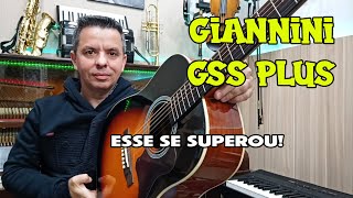 Esse Violão foi FORA DO COMUM 😯 Avaliei o Violão Aço Eletroacústico Giannini Performance Plus GSS [upl. by Leland]