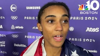 Harvard student wins silver medal at Paris Olympics makes history in fencing [upl. by Ailedua630]