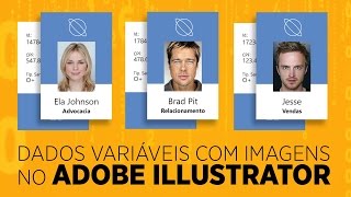 Dados variáveis com imagens no Adobe Illustrator [upl. by Inkster]