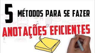 COMO FAZER ANOTAÇÕES EFICIENTES  OS 5 MELHORES MÉTODOS  SejaUmEstudanteMelhor [upl. by Lietman]