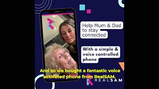 Meet RealSAM Phone The easy to use and voice controlled mobile phone for low vision [upl. by Pacifa]