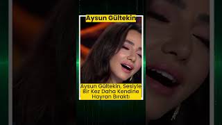 Aysun Gültekin sesiyle bir kez daha hayran bıraktı 🎤✨ [upl. by Leinad]