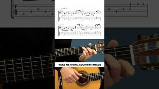 Fingerstyle Guitar  Take Me Home Country Roads [upl. by Eded]