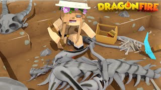 DRAGON FOSSIL HUNTING  Minecraft DragonFire  Little Kelly [upl. by Zsazsa]