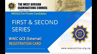 Register Now for WAEC GCE Second Series How to Register for West African Examination Council [upl. by Giffie]